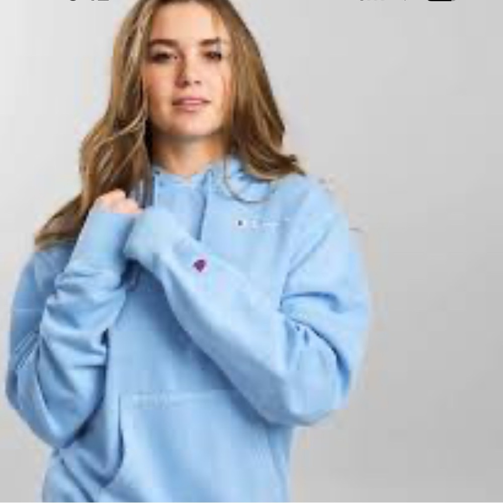 Champion Women's  Relaxed Hoodie, Script Logo